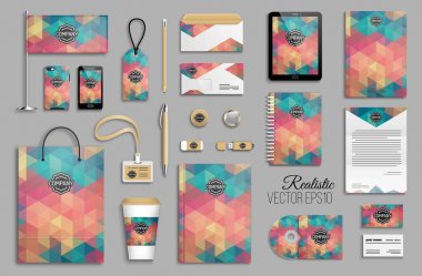 Kurumsal kimlik şablon seti.