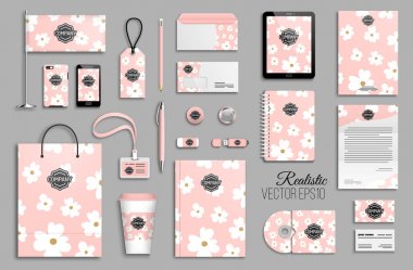 Kurumsal kimlik şablon seti.