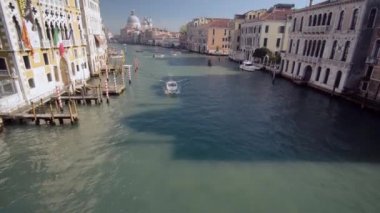 Venedik İtalya 29 Ekim 2016: Venedik 4k. Grand Canal Venedik.