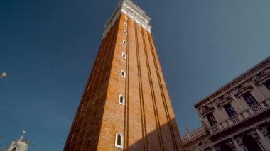 Venedik İtalya 29 Ekim 2016: Venedik 4k. Venedik'te San Marco Meydanı.
