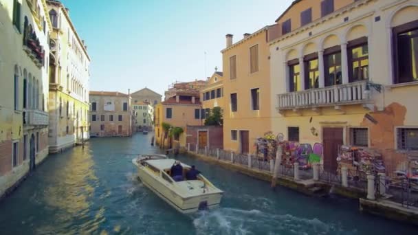 Venedig Italien 29 okt 2016: venedig 4k. Grand Canal in Venedig. — Stockvideo