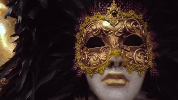 Venetian Mask Detail — Stock Video