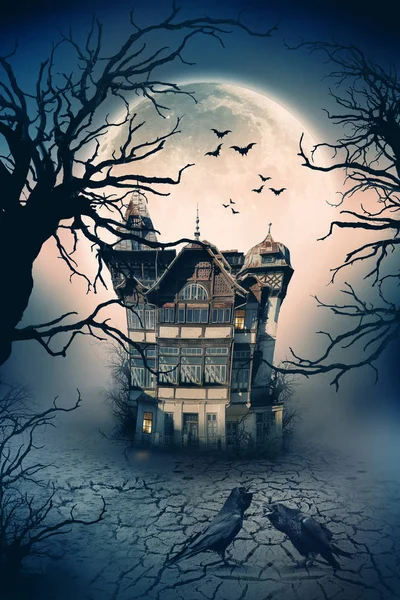 Spooky Haunted House — Stock Photo, Image