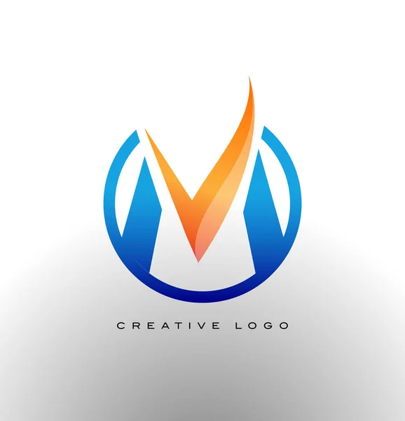 Lettre d'entreprise M Logo vecteur — Image vectorielle