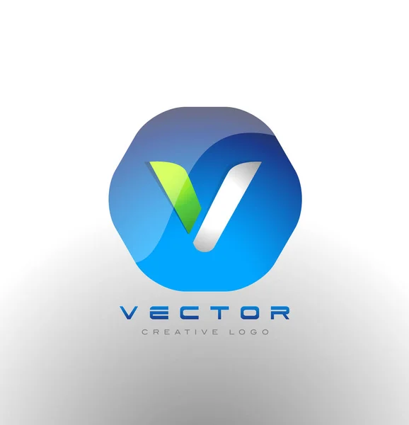 Lettre V Logo vecteur — Image vectorielle