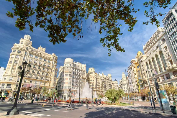 Valencia Spain | Plaza del Ayuntamiento — Stock fotografie