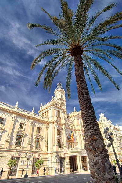 Valencia Španělsko | Městská radnice — Stock fotografie