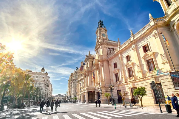 Ayuntamiento de Valencia España — Foto de Stock