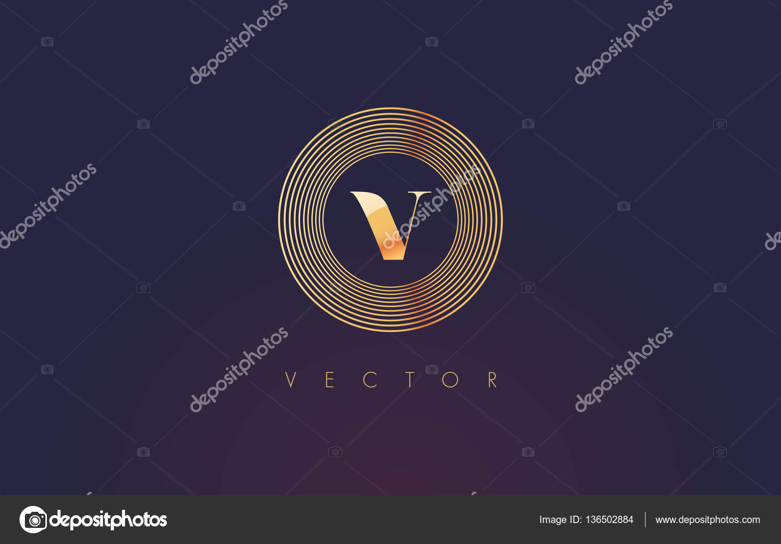 Circle V Logo V Letter Circular Design Vector Stock Vector Image By C Twindesigner