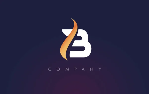 B Logo.B Carta Icono Diseño Vector — Archivo Imágenes Vectoriales