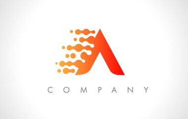 Bir Logo. Bir mektup simge tasarlamak vektör