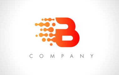 B logosu. B harfi simge tasarlamak vektör