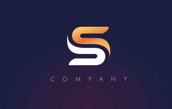 S-Logo. S brief pictogram ontwerp Vector — Stockvector