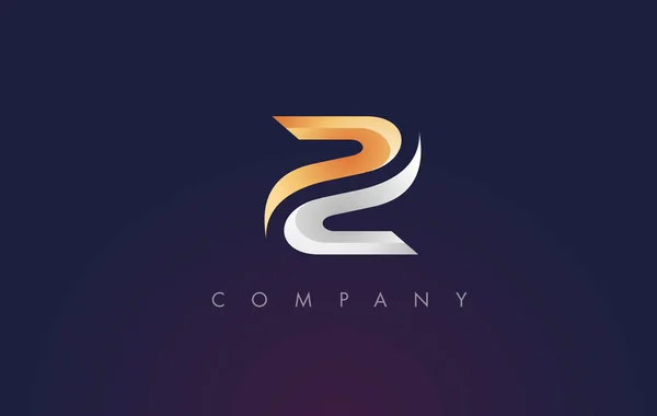 Z Logo. Vektor Rancangan Ikon Z - Stok Vektor
