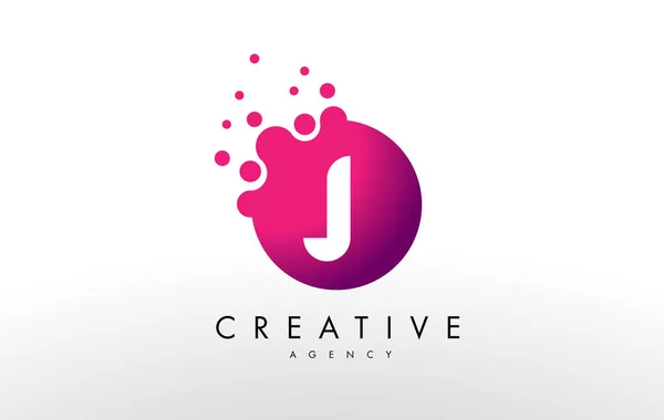 Lettre J Logo. J vecteur de conception de lettre — Image vectorielle