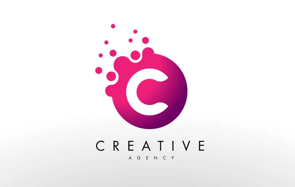 Carta C Logo. C Carta Design Vector —  Vetores de Stock