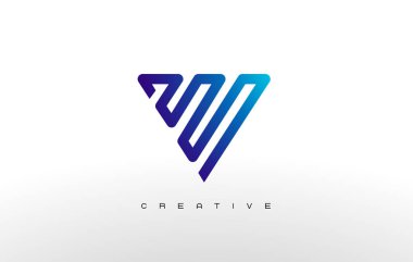 Harf V Monogram Logo tasarımı.