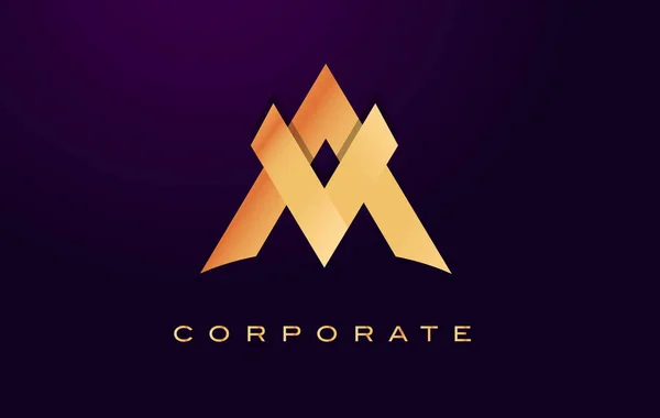 Carta A Logo. Um vetor de design de carta —  Vetores de Stock