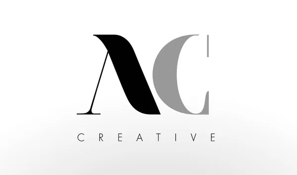 A C Lettera Logo Design. Icona creativa AC Letters — Vettoriale Stock