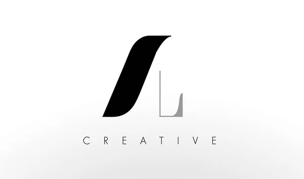 A L Lettera Logo Design. Icona creativa delle lettere AL — Vettoriale Stock