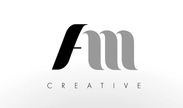 A M Letter Logo Design. Creative AM Letters Icon — Stock Vector