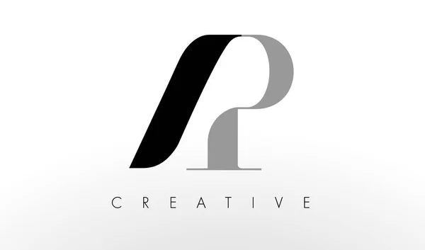 A P Carta Logo Design. Ícone de cartas criativo AP — Vetor de Stock