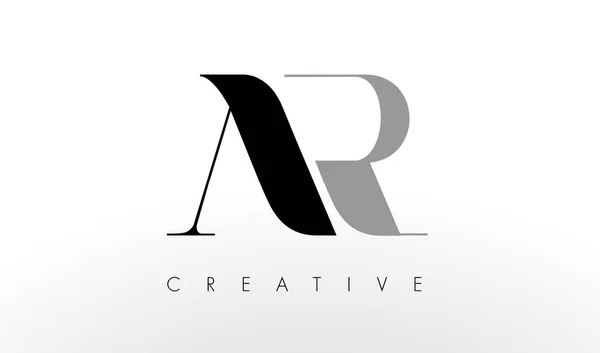 R 文字ロゴ デザイン。創造的な Ar 文字アイコン — ストックベクタ