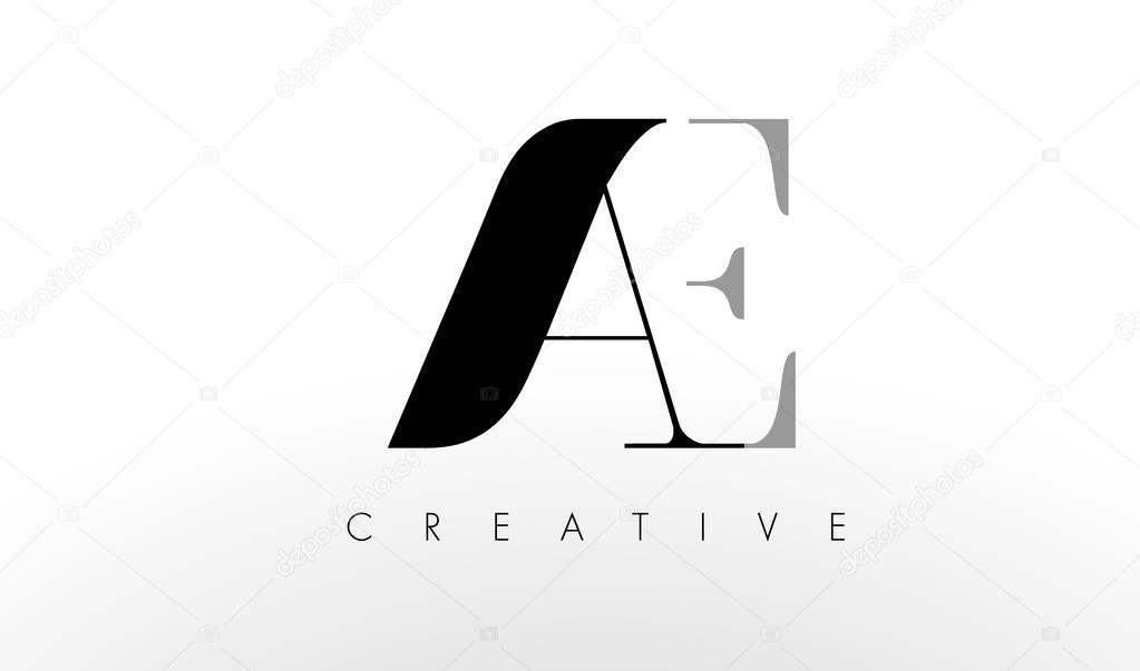 A E Letter Logo Design. Creative Modern AC Letters Icon Illustration.
