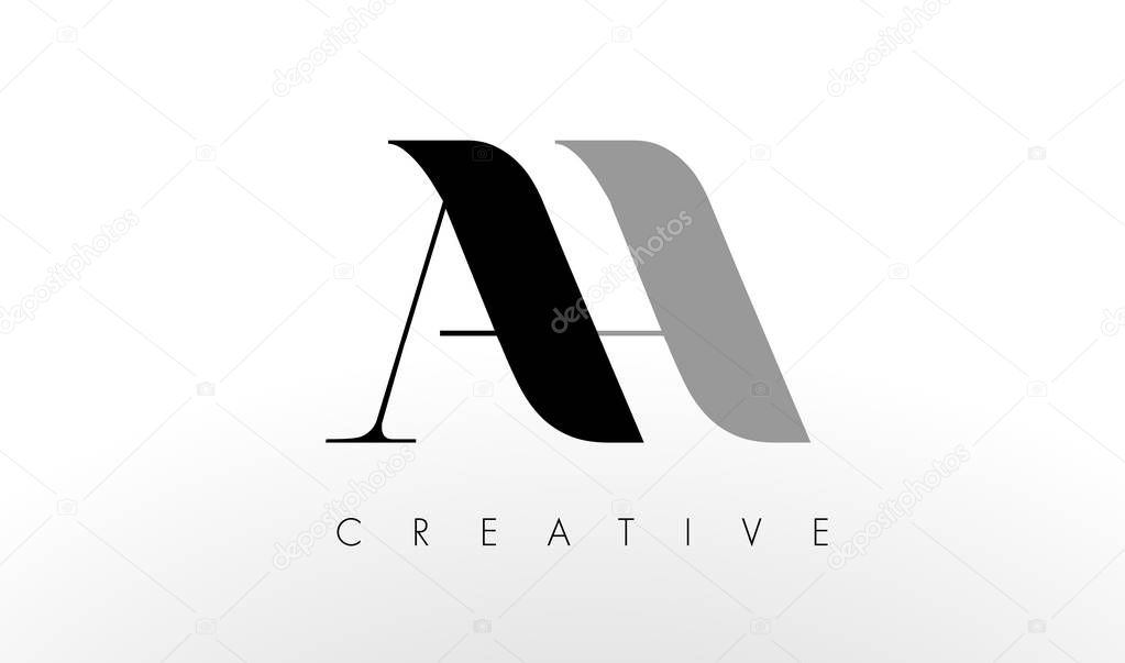 A H Letter Logo Design. Creative Modern AH Letters Icon Illustration.