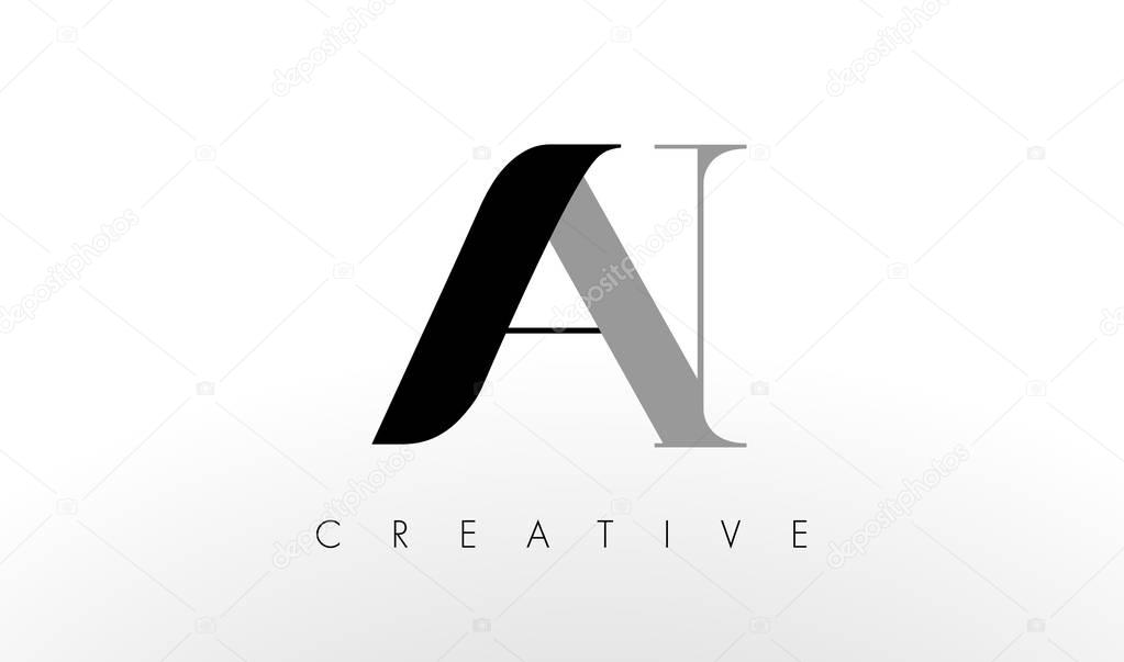 A N Letter Logo Design. Creative Modern AN Letters Icon Illustration.