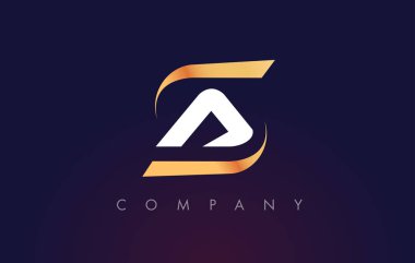 Bir mektup Logo tasarımı. Modern mektup şablonu.