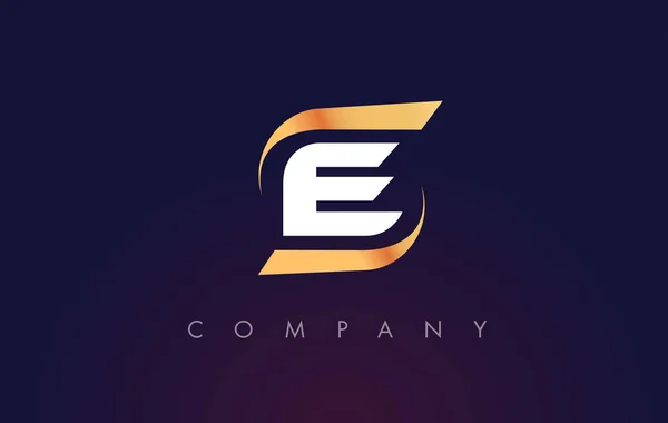 Diseño del logotipo de la letra E. Plantilla de carta moderna . — Vector de stock