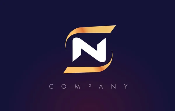 N betű Logo Design. Modern levélsablon. — Stock Vector
