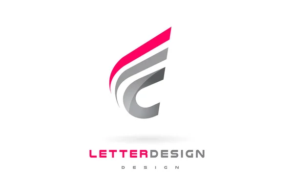 C Carta Logotipo Diseño. Concepto futurista moderno de letras . — Archivo Imágenes Vectoriales