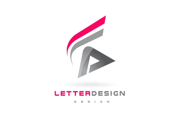 Una carta de diseño de logotipo. Concepto futurista moderno de letras . — Archivo Imágenes Vectoriales