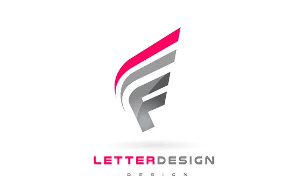 F Buchstaben Logo Design. futuristisches modernes Schriftzug-Konzept. — Stockvektor
