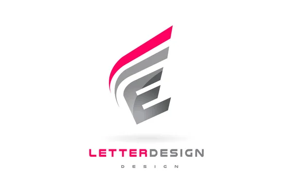 Diseño del logotipo de la letra E. Concepto futurista moderno de letras . — Archivo Imágenes Vectoriales