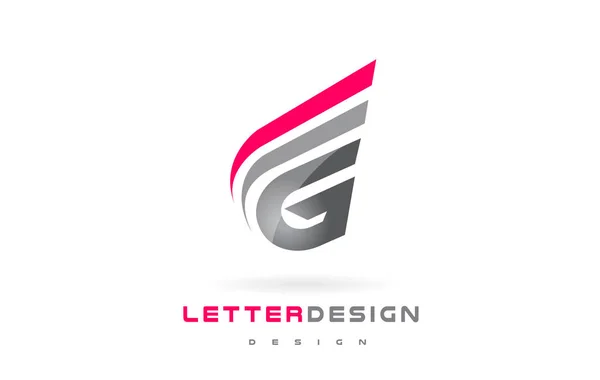 Diseño de logotipo de letra G. Concepto futurista moderno de letras . — Archivo Imágenes Vectoriales
