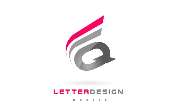 Diseño de logotipo de letra Q. Concepto futurista moderno de letras . — Archivo Imágenes Vectoriales