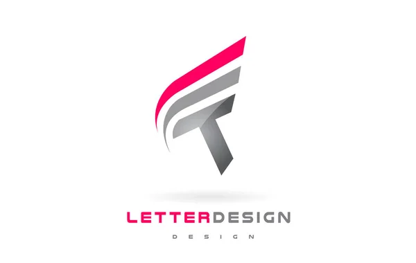 T Carta Logotipo Diseño. Concepto futurista moderno de letras . — Archivo Imágenes Vectoriales