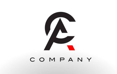 AC Logo. Mektup tasarlamak vektör.