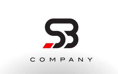 SB Logo. Mektup tasarlamak vektör.