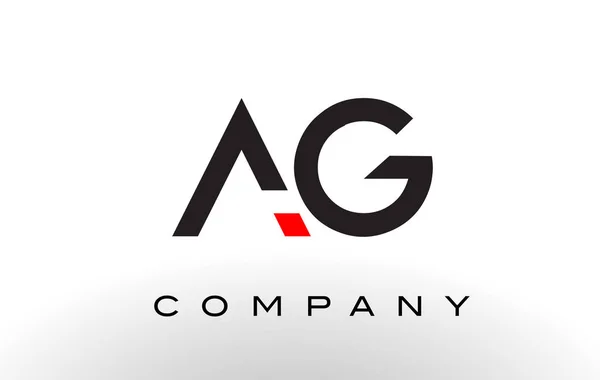 AG Logo. Vektor Desain Huruf . - Stok Vektor
