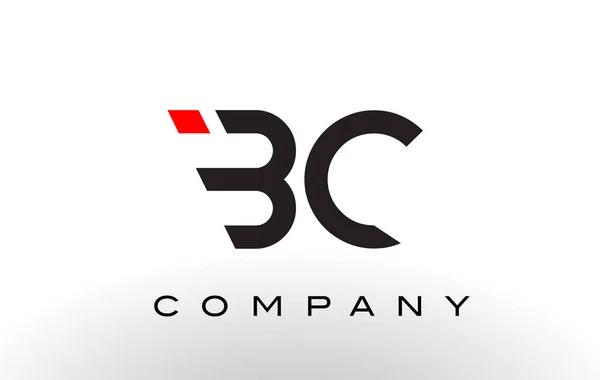 Logo BC. Vector de diseño de letras . — Archivo Imágenes Vectoriales