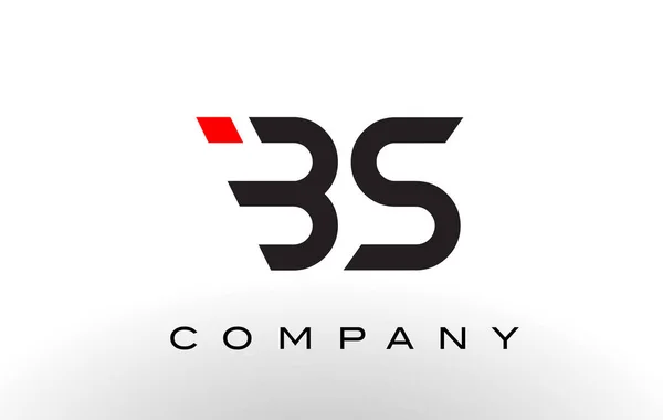 Logo BS. Lettre Design vecteur . — Image vectorielle