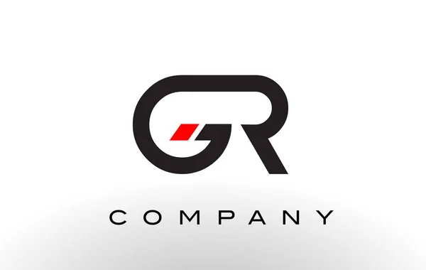 Gr-Logo. Buchstabenentwurfsvektor. — Stockvektor