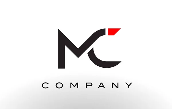 Mc-Logo. Buchstabenentwurfsvektor. — Stockvektor