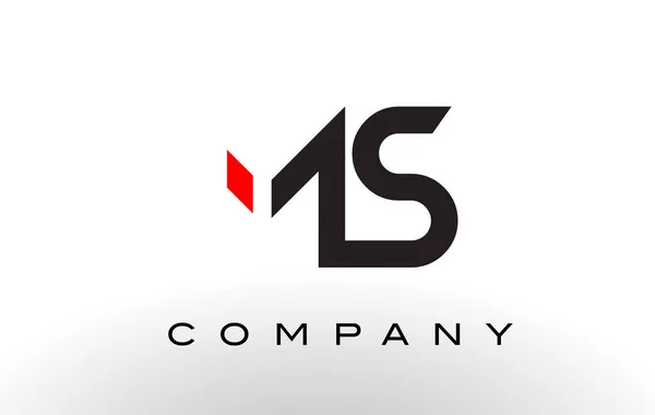 MS Logo. Dopis Design vektor. — Stockový vektor