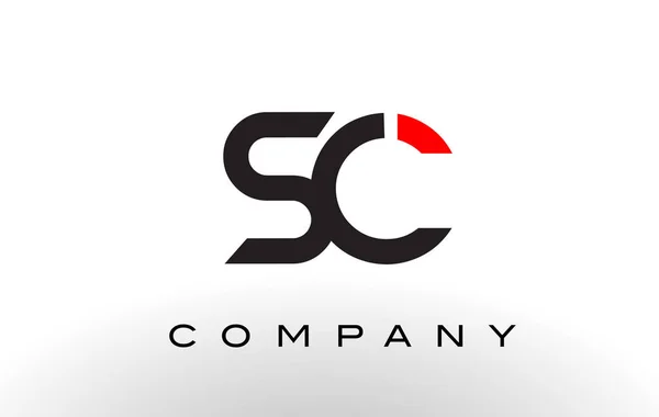 Logo SC. Vector de diseño de letras . — Archivo Imágenes Vectoriales