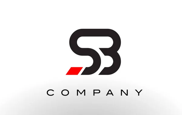 Logo SB. Vector de diseño de letras . — Vector de stock